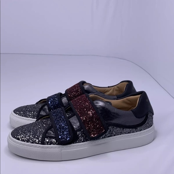 L' Autre Chose Blue Red Black Glitter  Leather - Picture 4 of 11